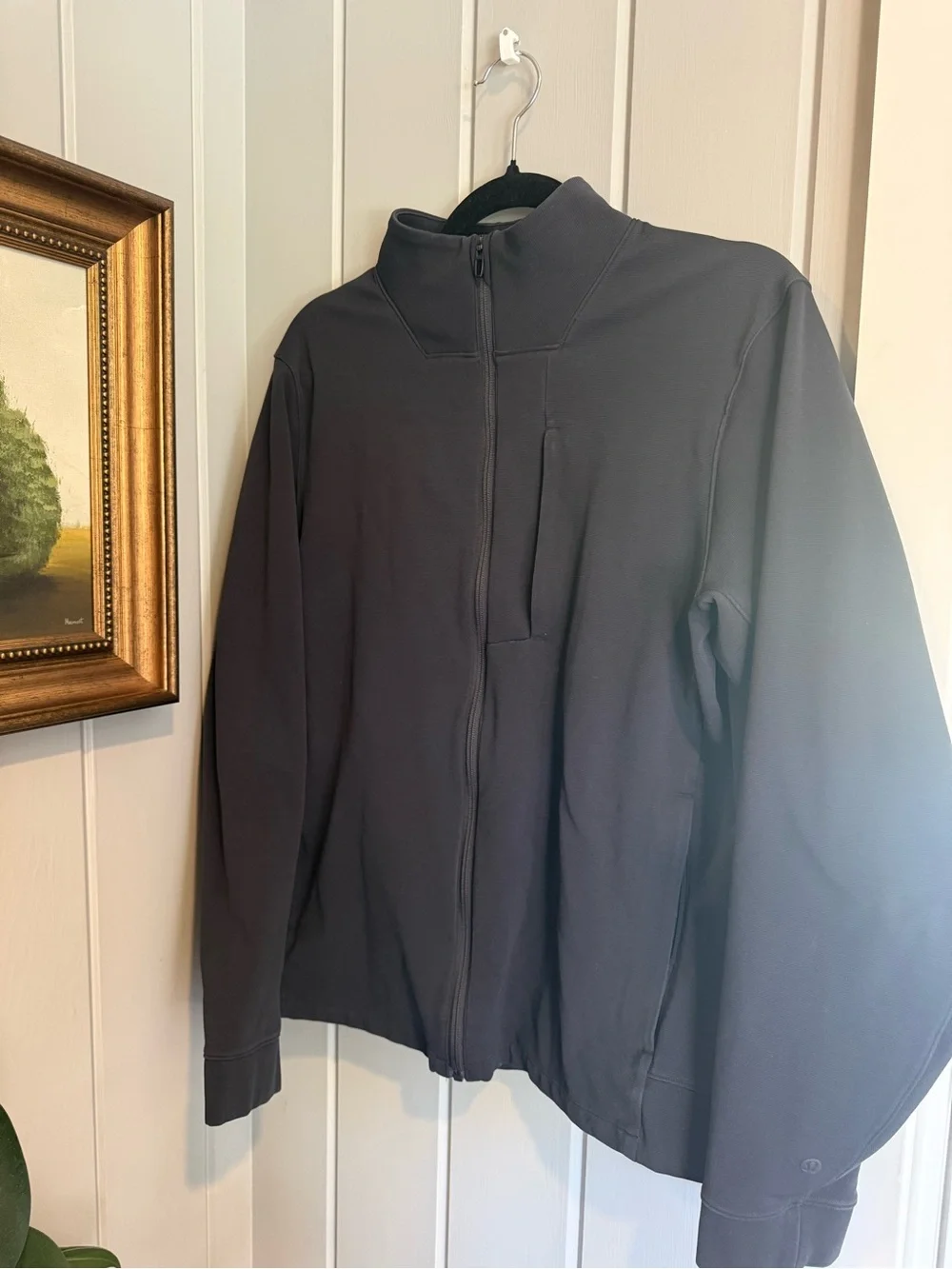 lululemon athletica Men's Dark Gray Lightweight Full-Zip Jacket
